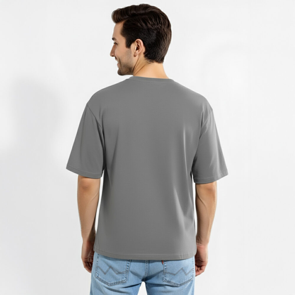 Mens Cotton Oversize T-shirt Grey