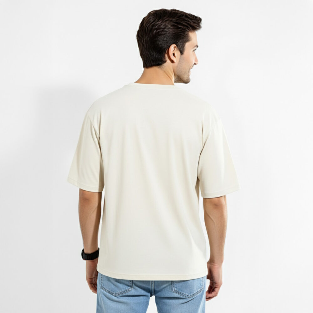 Mens Cotton Oversize T-shirt Off-White
