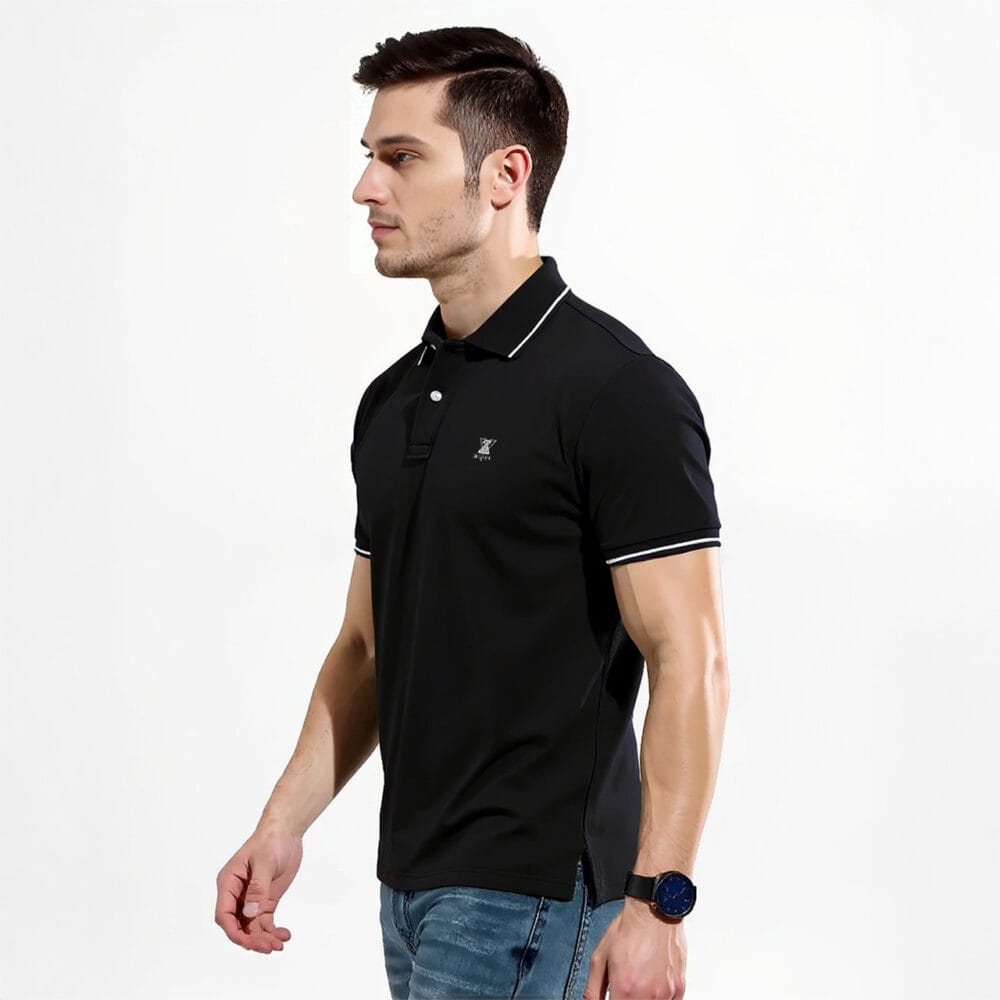 Polo Tshirt Black Side