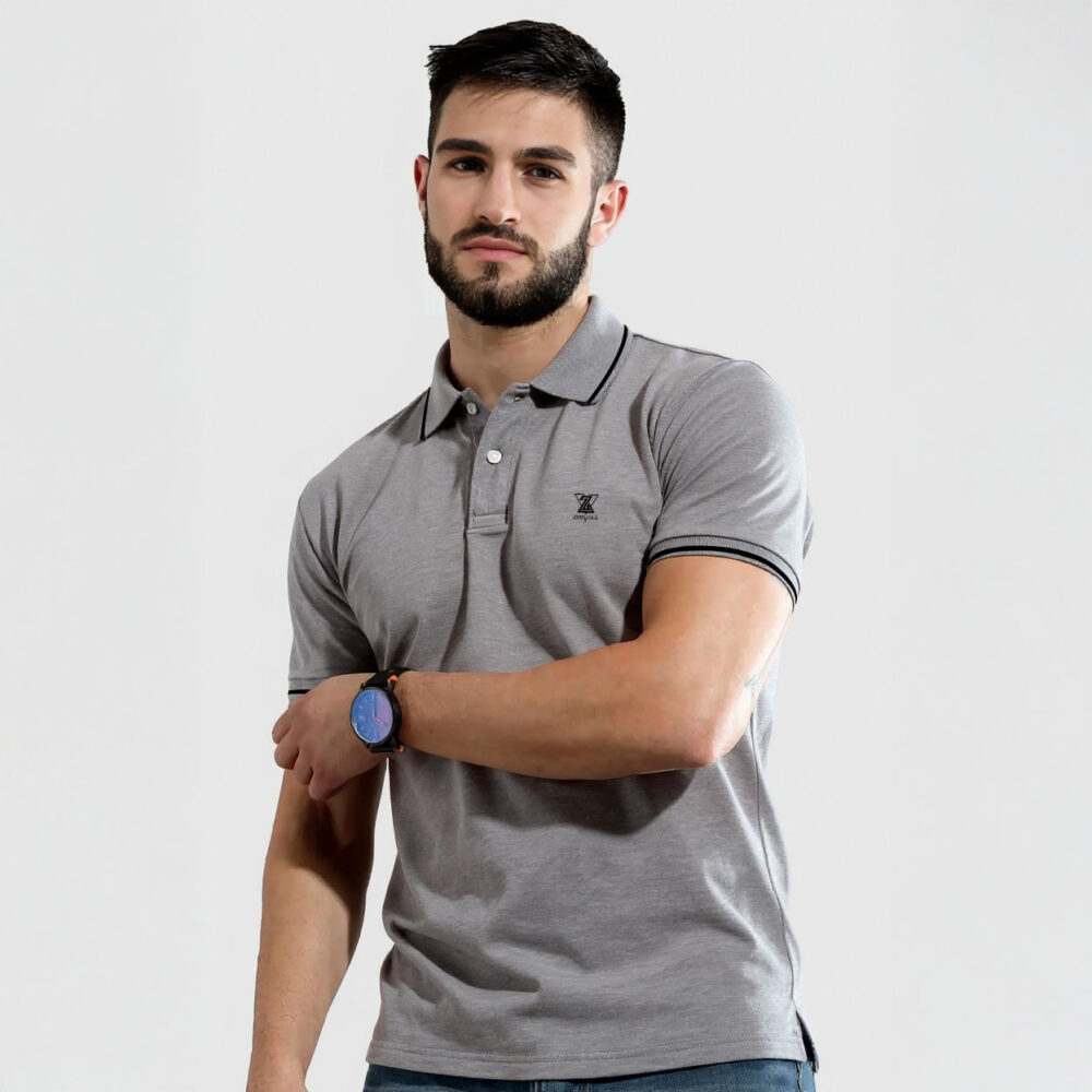 Polo T-shirt Grey