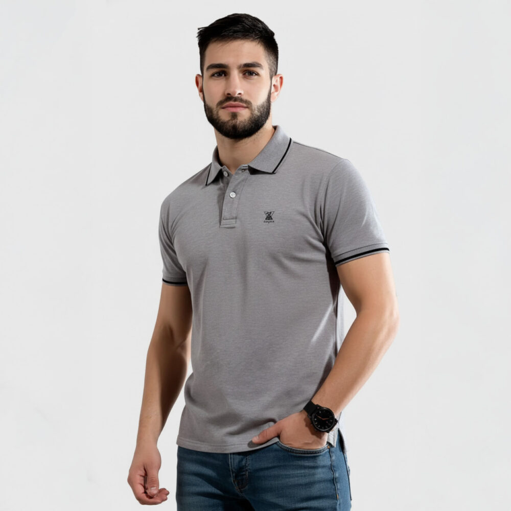 Polo T-shirt Grey