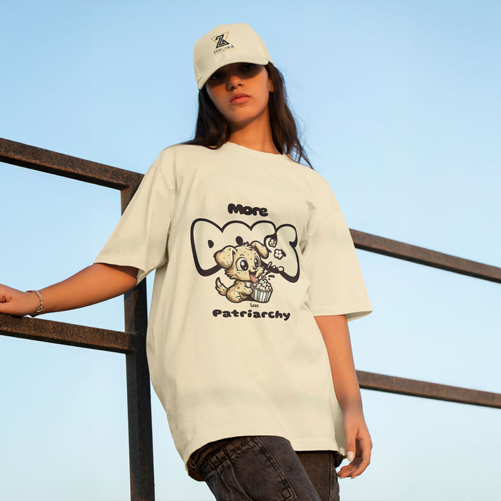 More Dogs Less Patriarchy Oversized T-Shirt