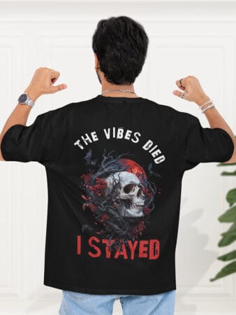 Oversize Tshirt Black - The Vibes Died